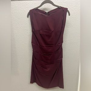 Burgundy dress